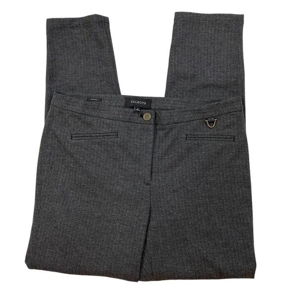 Talbots Dalton Herringbone pants Women's size 8 - Picture 1 of 3